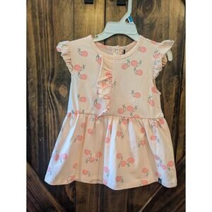 NWT Deux par Deux baby girls sz 24 month organic cotton pink snail dress